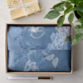Theepot Hydrangea Blue Damask-weefselpapier Tissuepapier (Geschenk)