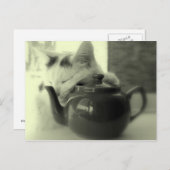 Theepot kussen briefkaart (Voorkant / Achterkant)