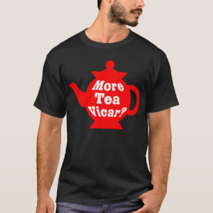 Theepot - Meer thee Dominee? - Rood en Wit T-shirt