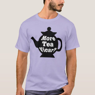 Theepot - Meer thee Dominee? - Zwart en Wit T-shirt