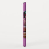  theepot met bloemen, naam, Paars Case-Mate iPhone Case (Achterkant/rechts)