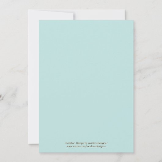 theepot met Rozen en loopvlakgrens Kaart (Achterkant)