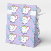 Theepot met Stippen Thee Middag Bruidsfeest Bedankdoosjes (Achterkant)