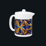 Theepot met Zweden Kleuren Design<br><div class="desc">Verbeter je theetijd met deze prachtige theepot met de levendige kleuren van Zweden in een prachtig edelsteen 3D-porseleinen ontwerp. Deze theepot toont prachtig de iconische blauwe en gele tinten van de nationale kleuren van Zweden, tot leven gebracht door een glinsterende edelsteen 3D-effect. Het luxueuze porseleinen oppervlak reflecteert licht en creëert...</div>