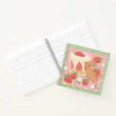 Theepot Picknick met Aardbeien Notitieboek (Binnen)