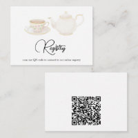 Theepot QR-code Bruidsmeisjesfeest Cadeau Registra