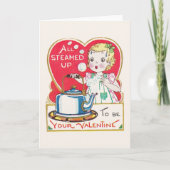  theepot Valentijn Wenskaart Feestdagen Kaart (Voorkant)