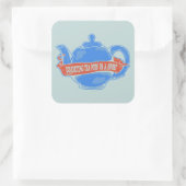 Theepot Verzamelen Theepot Vierkante Sticker (Tas)