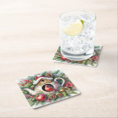 Theepot Vogelhuis Kardinaal 3 Kartonnen Onderzetters (Insitu)