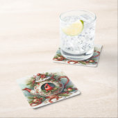 Theepot Vogelhuis Kardinaal 5 Kartonnen Onderzetters (Insitu)