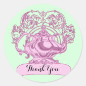 theepot werveling ronde sticker (Voorkant)