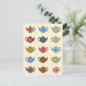 Theepotten Briefkaart (Staand voorkant)