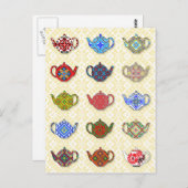 Theepotten Briefkaart (Voorkant / Achterkant)