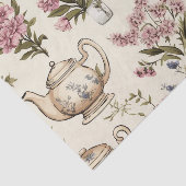 Theepotten en Bloemen Tissuepapier (Detail)