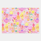 Theepotten en Cups Roze Inpakpapier Vel (Voorkant 2)