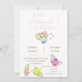 Theepotten en Cups Verjaardag Aankondiging (Voorkant)