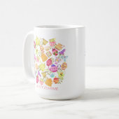 Theepotten en kopjes koffiemok (Voorkant links)