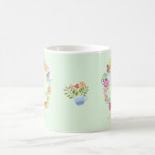 Theepotten en kopjes Monogram Pastel Groene Mok (Center)