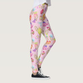 Theepotten en kopjes roze leggings (Rechts)