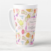 Theepotten en kopjes tuin roze (Linkerhoek)