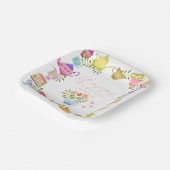 Theepotten en kopjes Verjaardagspapier Borden Papieren Bordje (Gebogen)