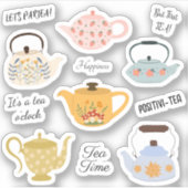  theepotten theeliefhebbers theetijd Bujo Planner Sticker (Voorkant)