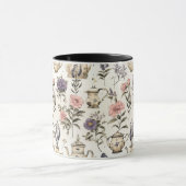 theepotten tuin bloemen patroon mok (Midden)