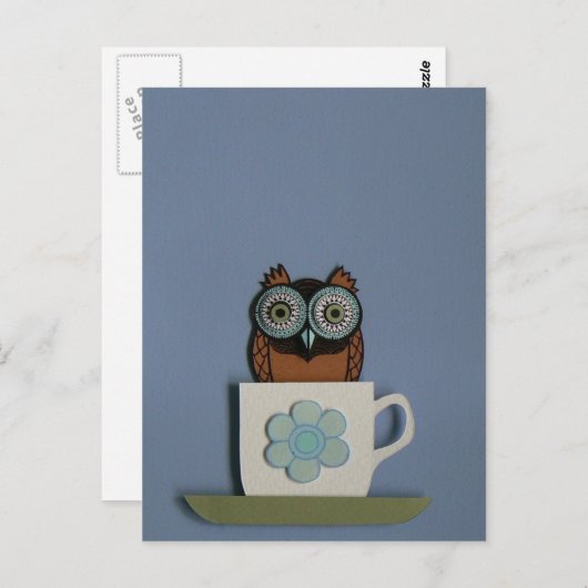 theepotuil briefkaart (Voorkant / Achterkant)