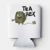 theerex, grappige dinosaurus blikjeskoeler (Achterkant)