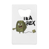 theerex, grappige dinosaurus creditkaart flessenopener (Achterkant)
