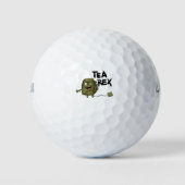 theerex, grappige dinosaurus golfballen (Voorkant)