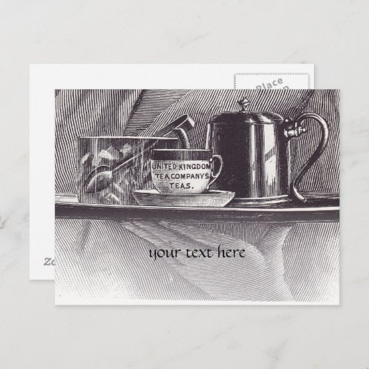  theerlade briefkaart (Voorkant / Achterkant)