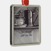 theerlade metalen ornament (Rechts)