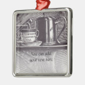 theerlade metalen ornament (Links)