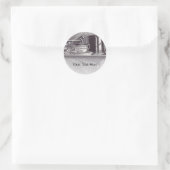 theerlade ronde sticker (Tas)