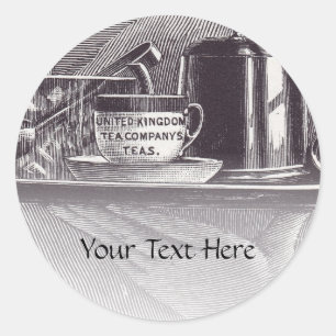 theerlade ronde sticker