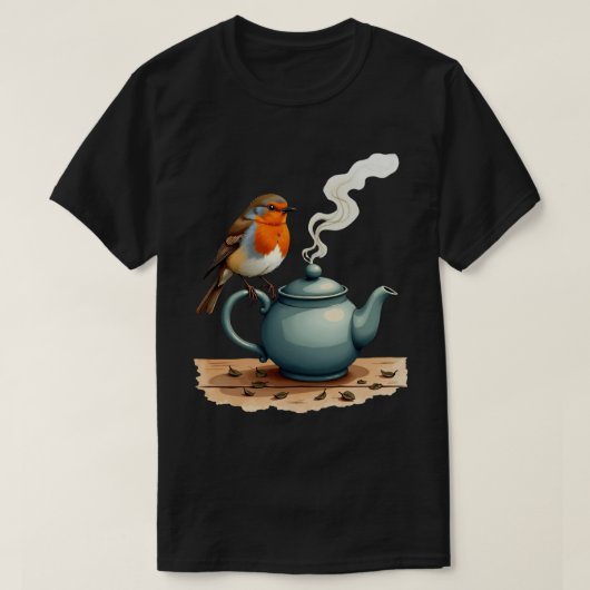 Theeroodborstje T-shirt (Design voorkant)