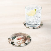 Theeroos Bruiloftsfeestje Ronde Kartonnen Onderzetter (Insitu)