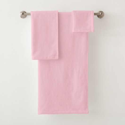 Theeroos Roze Effen Kleur Bad Handdoek (Insitu)