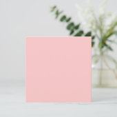 Theeroos Roze Effen Kleur Kaart (Staand voorkant)