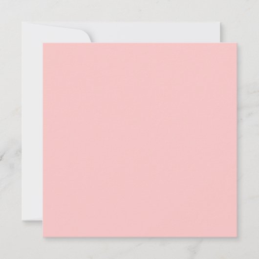 Theeroos Roze Effen Kleur Kaart (Voorkant)