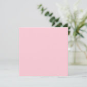 Theeroos Roze Effen Kleur Kaart (Staand voorkant)