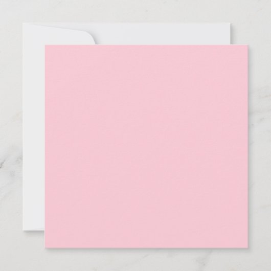 Theeroos Roze Effen Kleur Kaart (Voorkant)