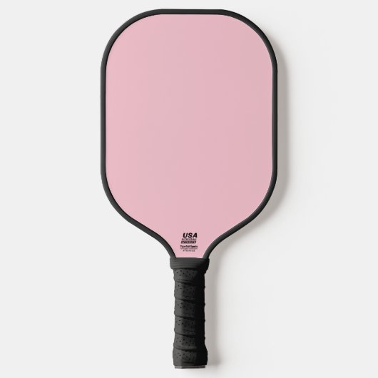 Theeroos Roze Effen Kleur Pickleball Paddle (Voorkant)