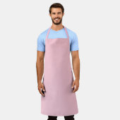 Theeroos Roze Effen Kleur Schort (Gedragen)