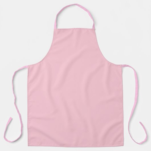 Theeroos Roze Effen Kleur Schort (Voorkant)