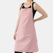 Theeroos Roze Effen Kleur Schort (Insitu)