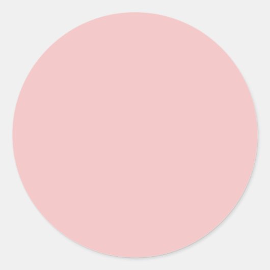Theeroos Roze Ronde Sticker (Voorkant)