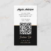 Theesalon QR-code en Website Visitekaartje (Achterkant)