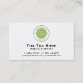 Theesalon Visitekaartje (Voorkant)